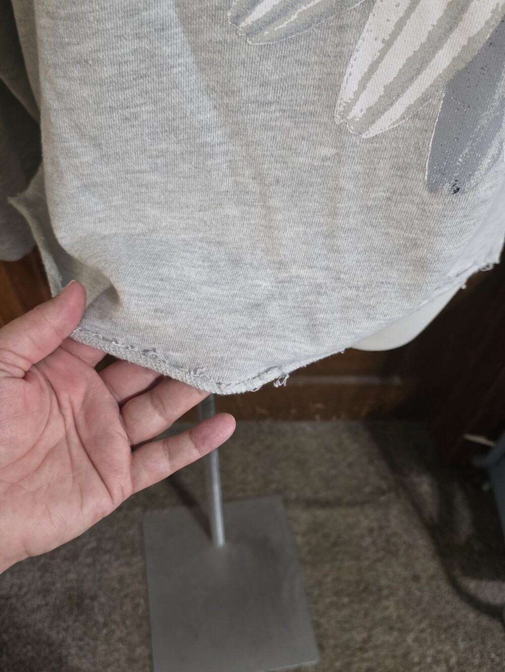 Mauruces Sunflower Relaxed Fit Sweatshirt Gray Size M - Picture 8 of 14